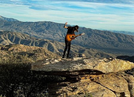 Guitar On Rock